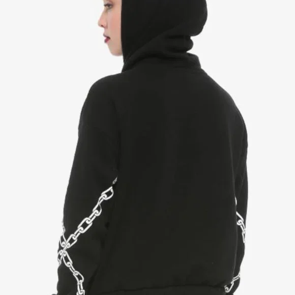2/$15 Birds of Prey Huntress semi crop hoodie - Picture 3 of 4